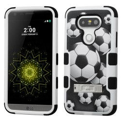 Funda Protector Triple Layer LG G5 Futbol c/pie metalico